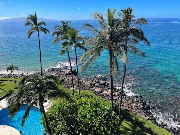 On the beach - Stunning Kihei Fully Remodeled Oceanfront Condo Ocean Views Rooftop Pool (Kihei)