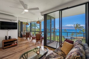 Smart TV, DVD player - Kihei Surfside #508: Gorgeous Oceanfront Escape with Mesmerizing Views (Kihei, Maui)