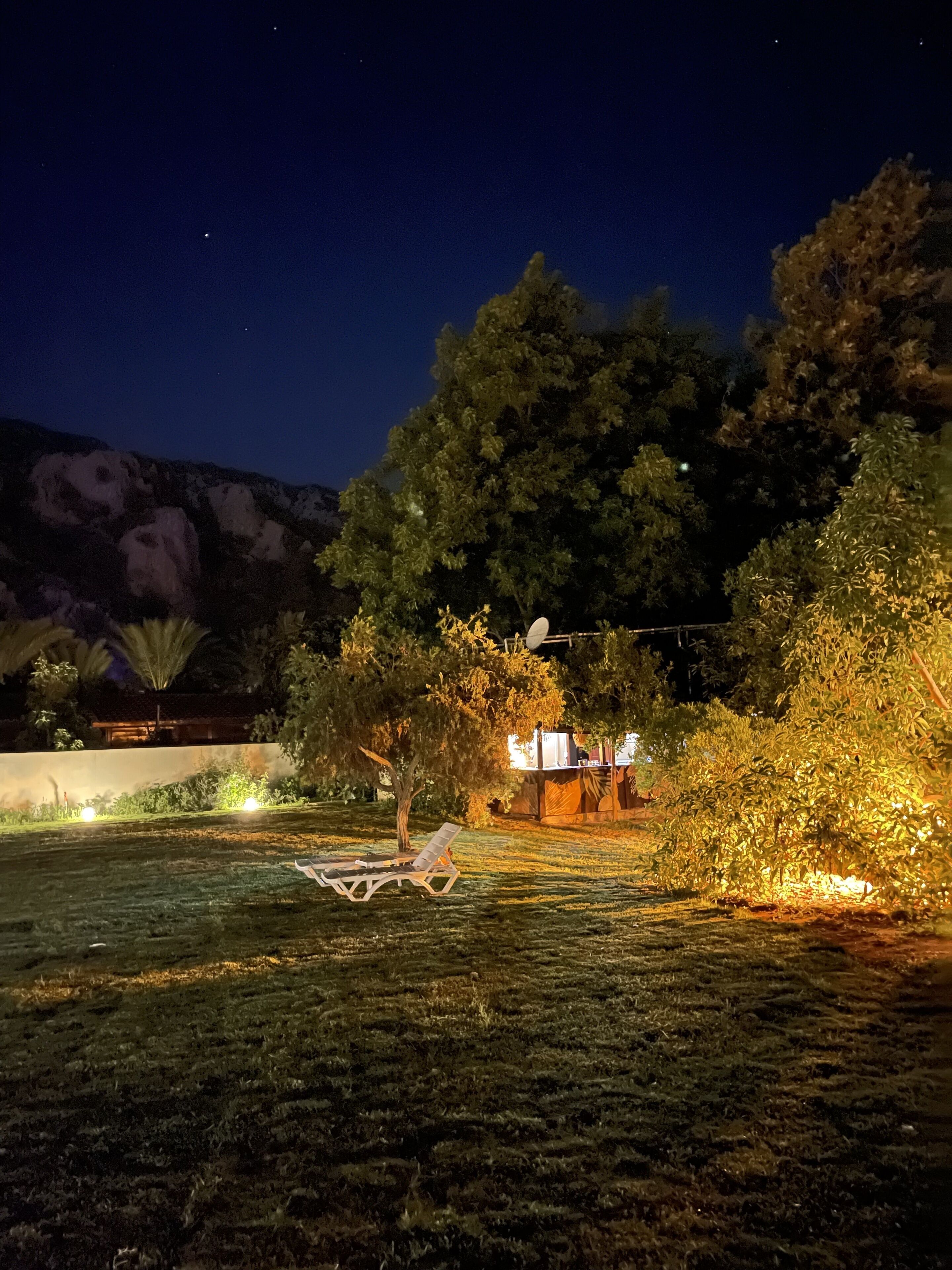 Front of property – evening/night