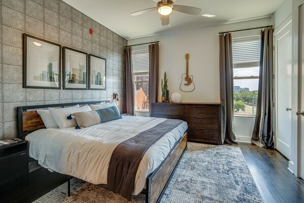 1 bedroom, iron/ironing board, travel crib, free WiFi