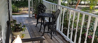 Great location.  Ten minutes from  Beach.  Peaceful retreat!