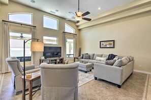 TV, video games, DVD player, books