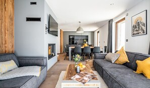 Living area - EYONG - Premium apartment with sauna and hot tub (Chamonix-Mont-Blanc)