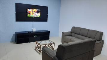 Een smart-tv en een filmbibliotheek