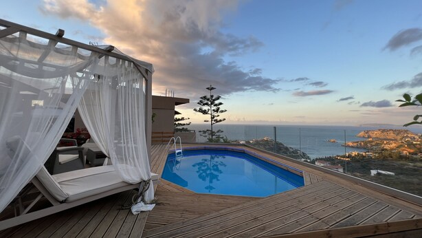 Indoor pool, outdoor pool - Golden View - A unique romantic sea landscape (Αγία Πελαγία)
