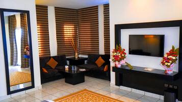 1 bedroom, hypo-allergenic bedding, memory-foam beds, minibar