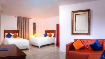 Premium bedding, down duvets, pillow-top beds, individually furnished