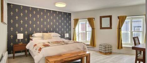 Deluxe-huoneisto | Silitysrauta/-lauta, ilmainen Wi-Fi