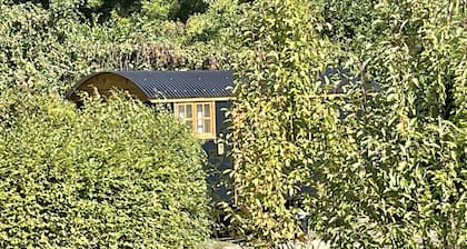 Centrally heated 5 star cosy traditionally built Shepherds Hut w/ en suite WC.
