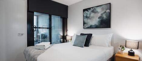 2 chambres, fer et planche Ă repasser, Wi-Fi, draps fournis