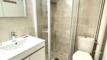 Shower, hair dryer