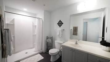 Hair dryer, towels