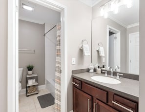 Shower, hair dryer