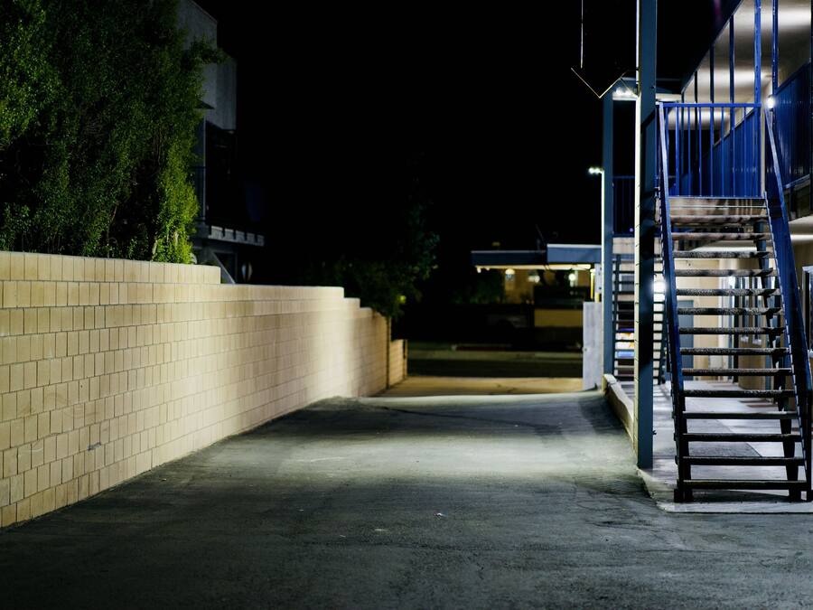 Front of property - evening/night