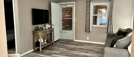 Smart TV, DVD player, books