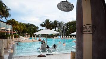 Piscine extérieure, piscine chauffée