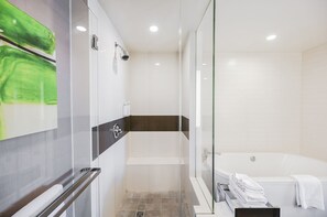 Bañera, secador de pelo, toallas