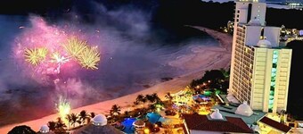 Luxury apartment with private beach and sea view