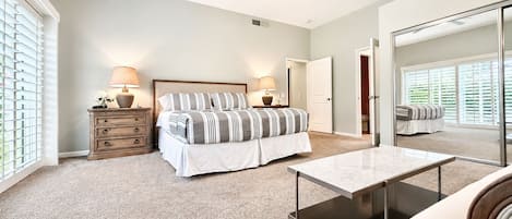 3 bedrooms, iron/ironing board, travel cot, Internet