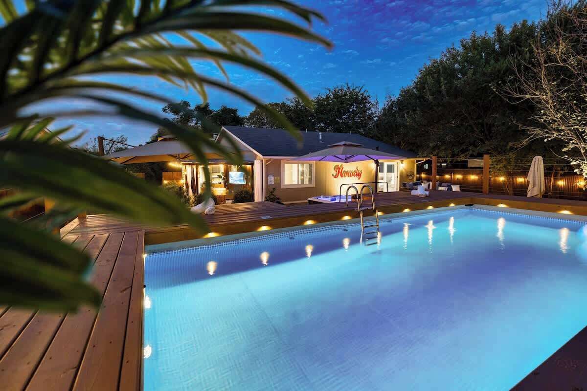 We keep the pool open all year! 