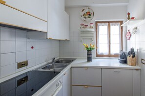 Fridge, oven, stovetop, dishwasher