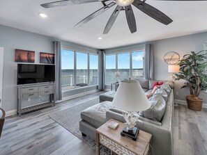 TV - Navarre Beach Waterfront Home | Sleeps 22 | Gulf & Sound Views | Paradise Point (Navarre Beach)