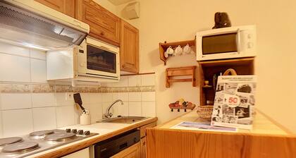 Duplex cosy proche des pistes avec balcon - 6 pers, 45mÂČ, casier Ă skis, tĂ©lĂ©cabine Ă 2 min