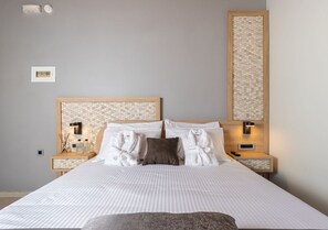 Quarto casal luxo | Roupas de cama premium, edredons de pluma, camas com colchões pillow-top