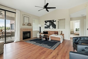 Smart TV, fireplace, offices