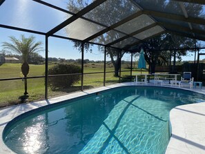 A heated pool