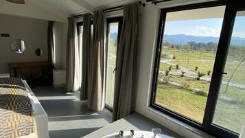 Panorama suite | 1 slaapkamer, hypoallergeen beddengoed, een laptopwerkplek, gratis wifi