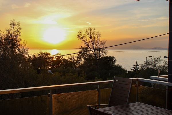 Sunset view by the balcony