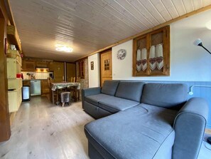 Living area - Ground floor, terrace, tv, 52m², Le Grand Bornand (Le Grand-Bornand)