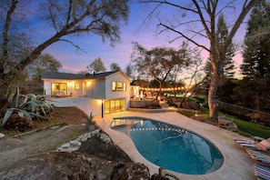 Pool - 2-acre Modern Boho Creekside Country Retreat (sleeps 14) (Loomis)