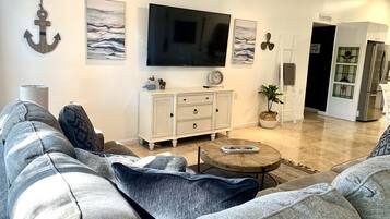 Smart TV, table football, books