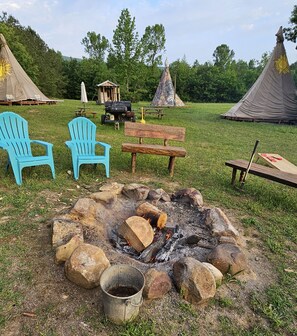 Property grounds - TeePee Village, Valley of the Cherokee National Forest, Ocoee Hiwassee River  (Benton)
