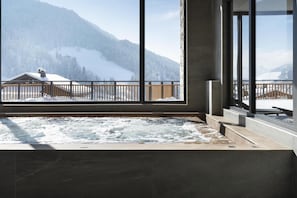 Interior - Wifi, fitness, swimming pool, balcony, parking, tv, ski locker, 40m², Le Grand Bornand (Le Grand-Bornand)