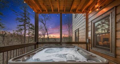 Peaceful Mountain View Cabin Hot Tub Ultimate Game Room