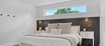 Cozy Apt with King Bed - Full Kitchen - Desk Area