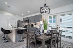 Fridge, microwave, oven, stovetop - 295 - 180° Bay Views, Newly Remodeled, Walk to Beach (Fort Myers Beach)