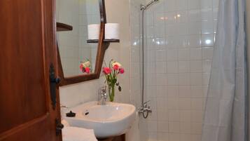 Ensemble douche/baignoire, sĂšche-cheveux, serviettes fournies