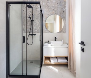 Double or Twin Room, 1 Bedroom | Bathroom | Shower, hair dryer, towels, toilet paper - 48 Rooms Split (Split)