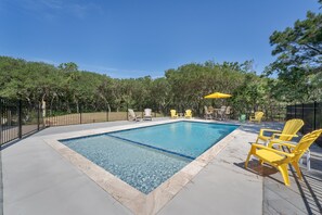 A heated pool