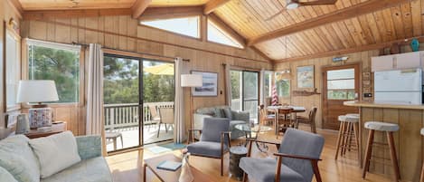 Télévision, lecteur de DVD, livres, vidéothèque