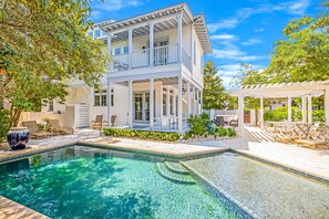 Una piscina riscaldata