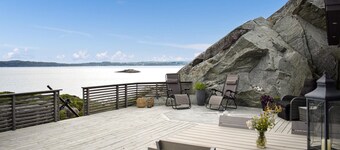 Nice home in Sveio with house sea view