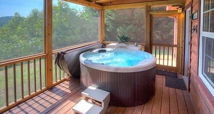 A View From Above | Dog Friendly w/ Screened in Porch and Hot Tub, Near Helen GA