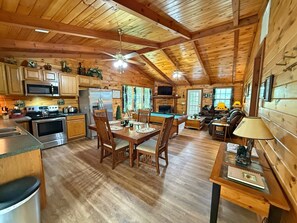 Dining - A View From Above - Dog Friendly w/ Screened in Porch and Hot Tub, Near Helen GA (Sautee Nacoochee)
