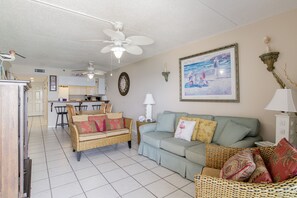 LCD TV, DVD player, stereo - New Listing! Gulf Front Ocean Breeze West Condo Has Upper Level Views! (Perdido Key)