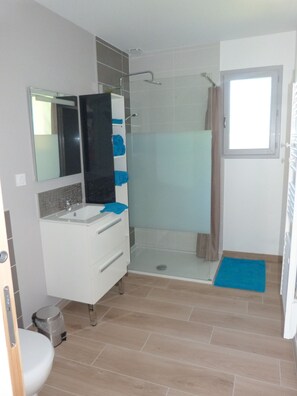 Shower, toilet paper